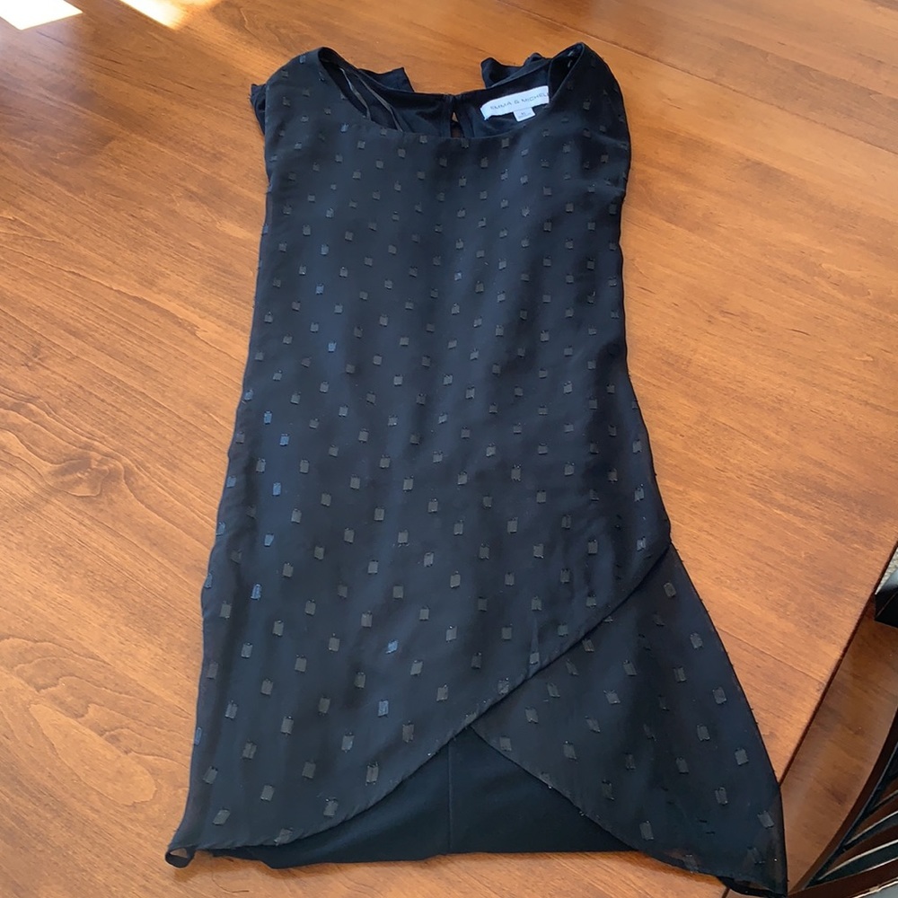 Jumpsuit with attached Fly Away chiffon Top